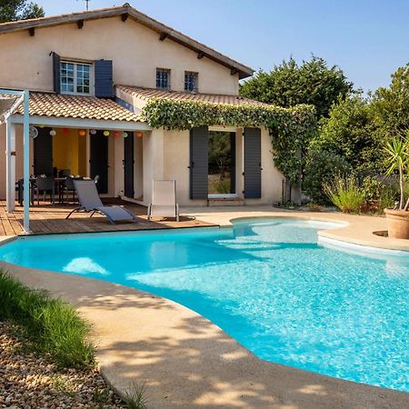 Villa Lumineuse Avec Piscine Chambres Ou Villa Saint-Georges-dʼOrques Dış mekan fotoğraf